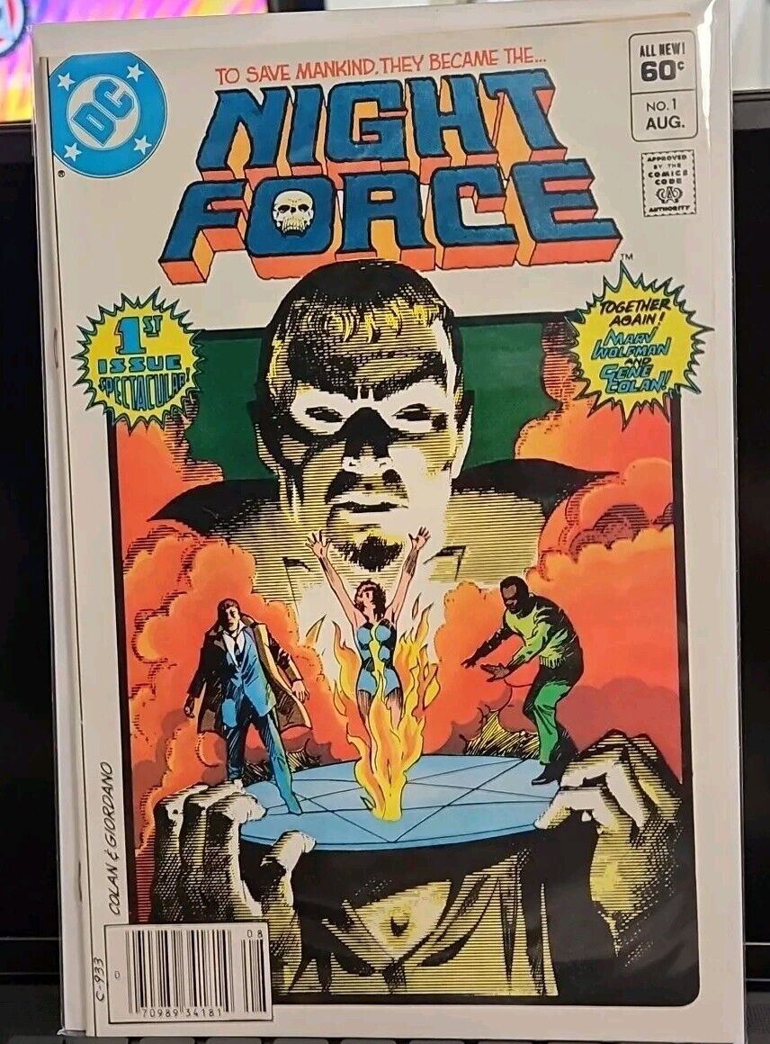 NIGHT FORCE #1 (1982) - DC COMICS NEWSSTAND - COLAN - SMITH ART- VF