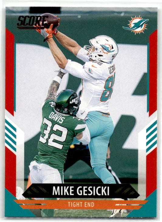 2021 Score #31 Mike Gesicki Purple NM