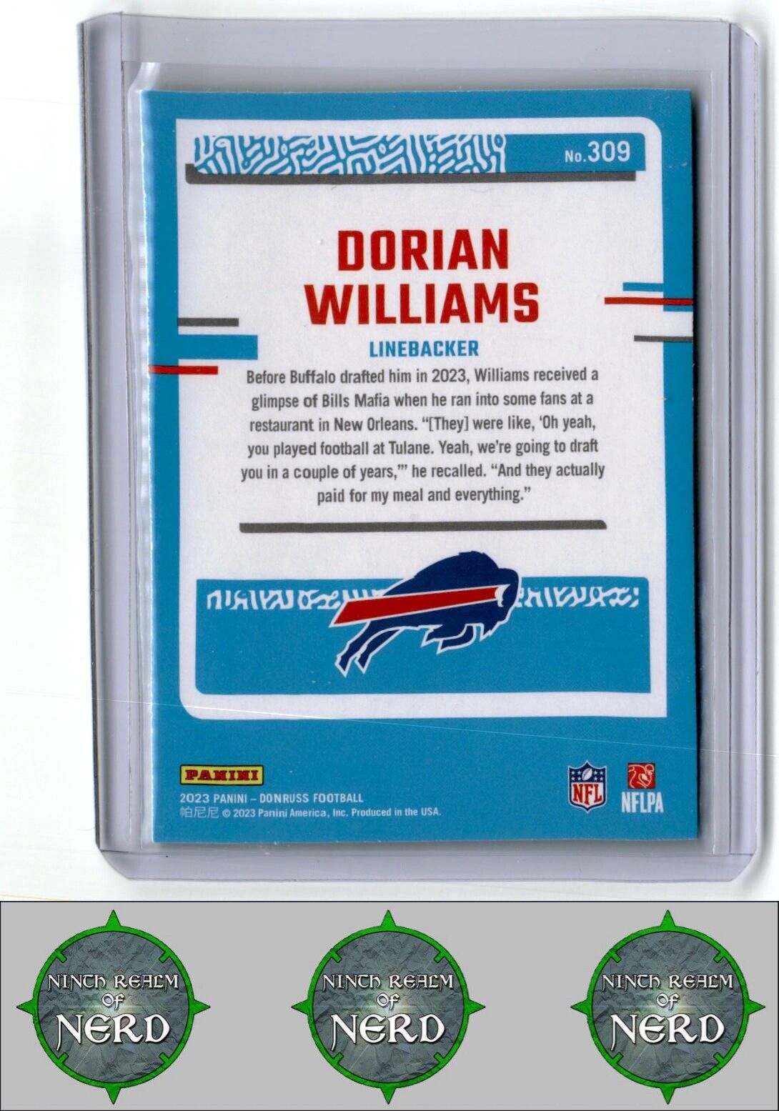 2023 Donruss #309 Dorian Williams