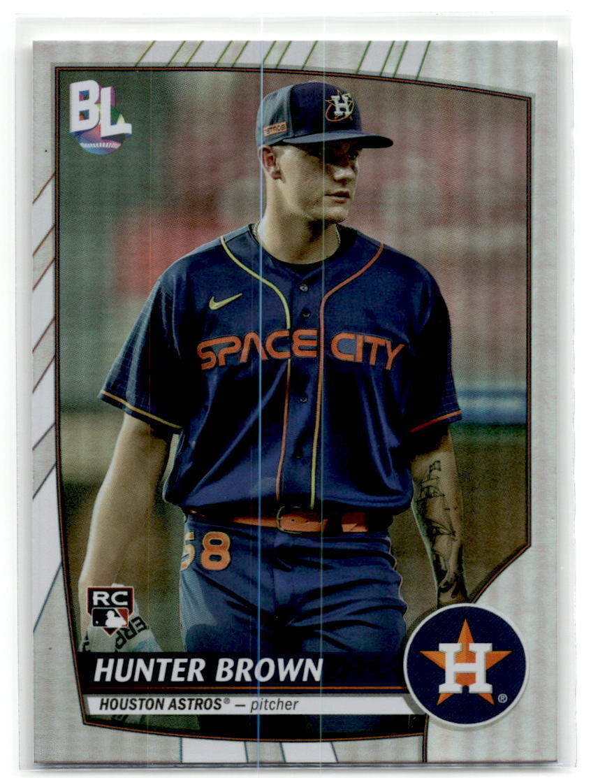 2023 Topps Big League #213 Hunter Brown Electric Orange NM