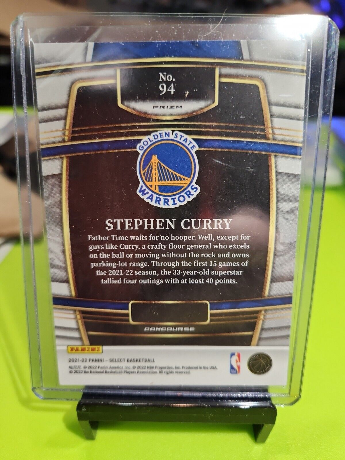 2021-22 Select Silver Concourse Stephen Curry #94 Warriors