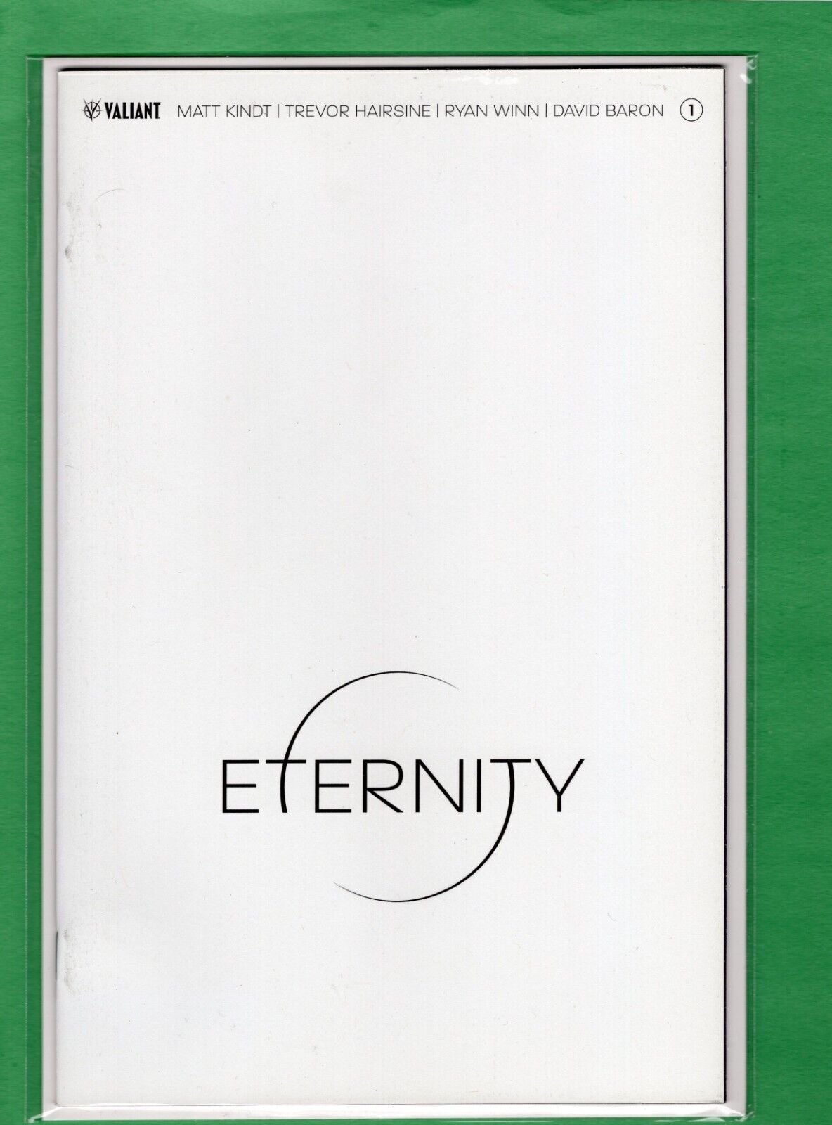 Eternity # 1 (Valiant, 2017) 1st Print Cover C Blank Variant