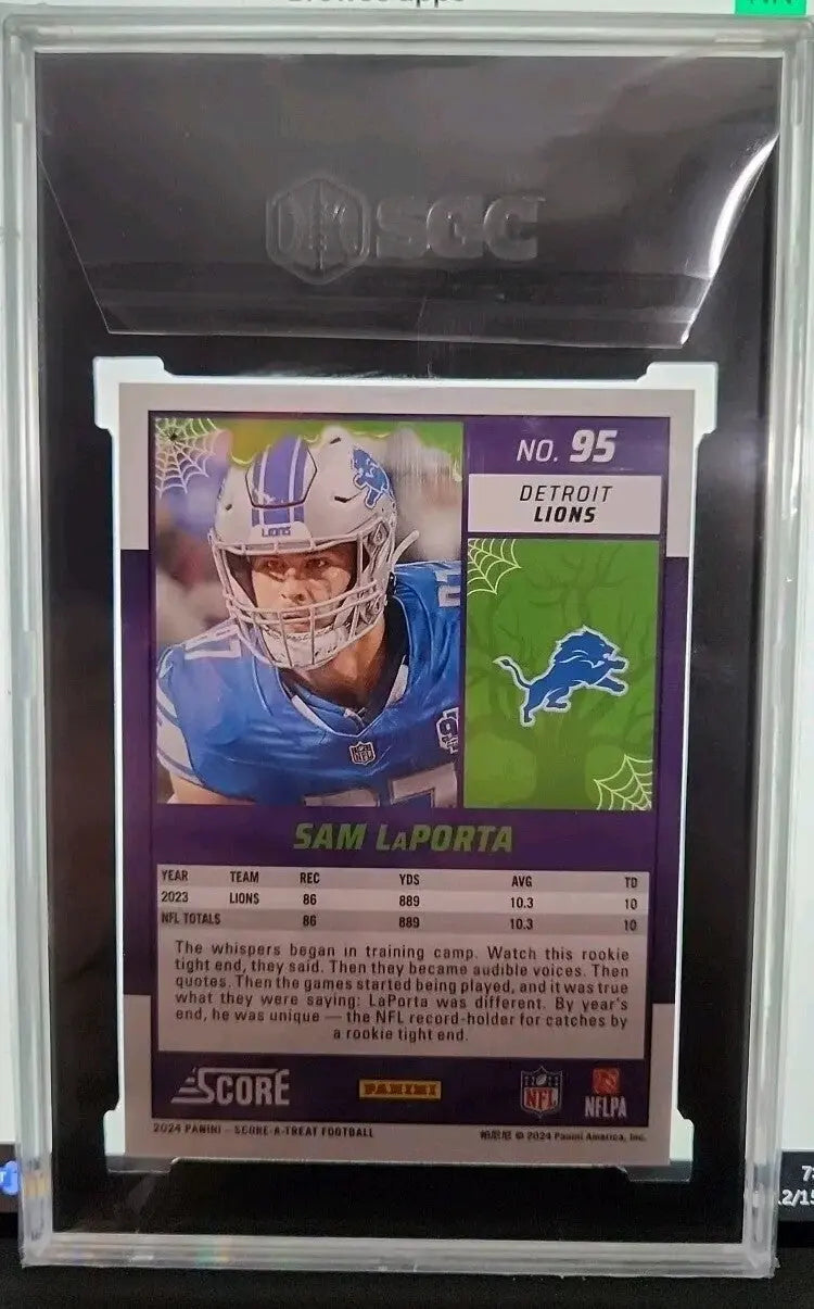 2024 Panini Score-A-Treat - Trick or Treat #95 Sam LaPorta 65/99 SGC 10
