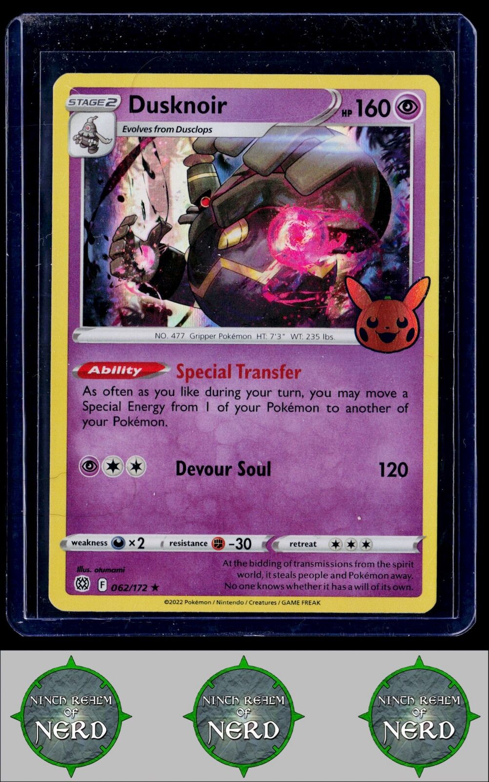 Dusknoir Trick or Trade BOOster #062/172 Promo