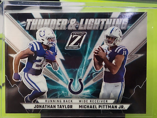 2022 Panini Zenith Football Taylor Michael Pittman Jr. Thunder & Lightning Colts