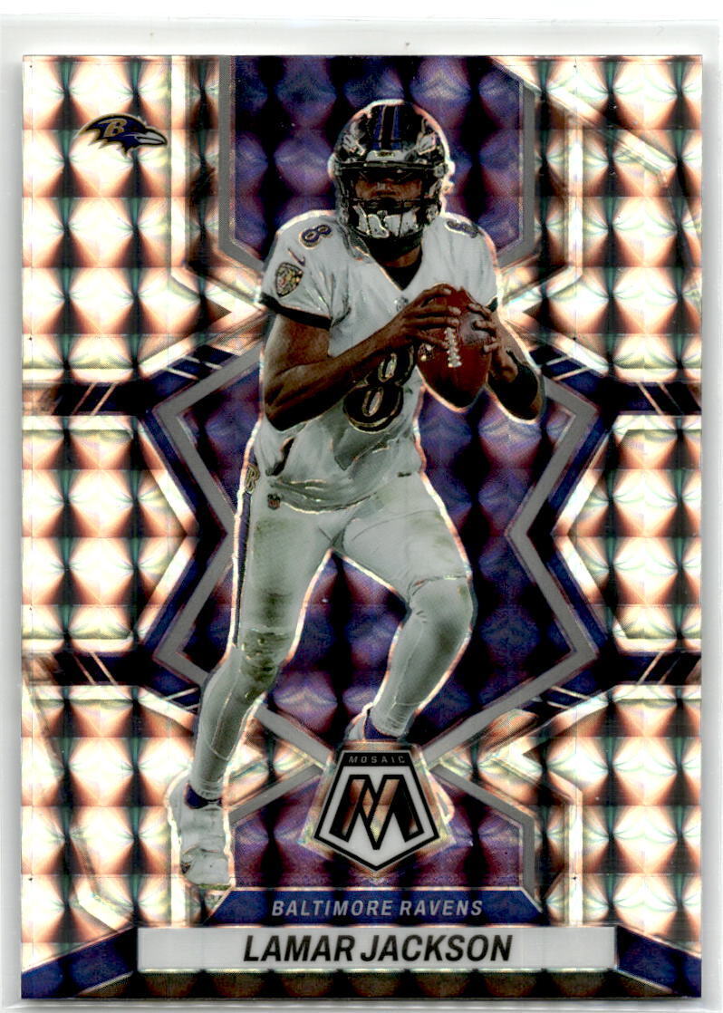 2022 Panini Mosaic #13 Lamar Jackson Silver NM