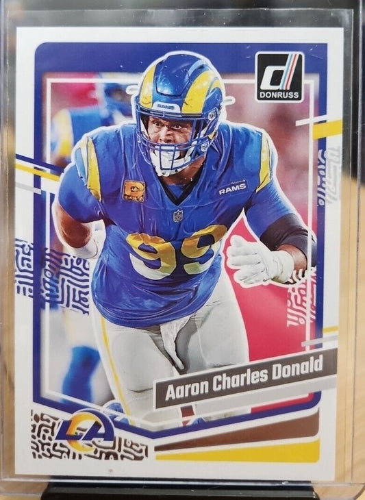 Aaron Charles Donald Rams 2023 Panini Donruss Full Name Variation Football Card