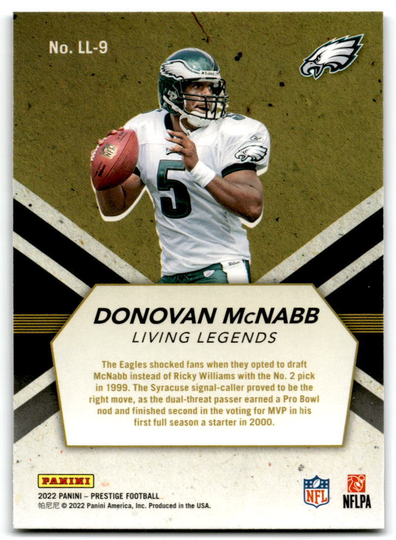 2022 Panini Prestige #LL-9 Donovan McNabb Living Legends NM