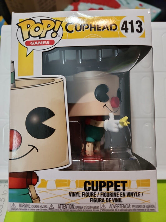 Funko Pop Games Cuphead 413 Cuppet Figure Retired