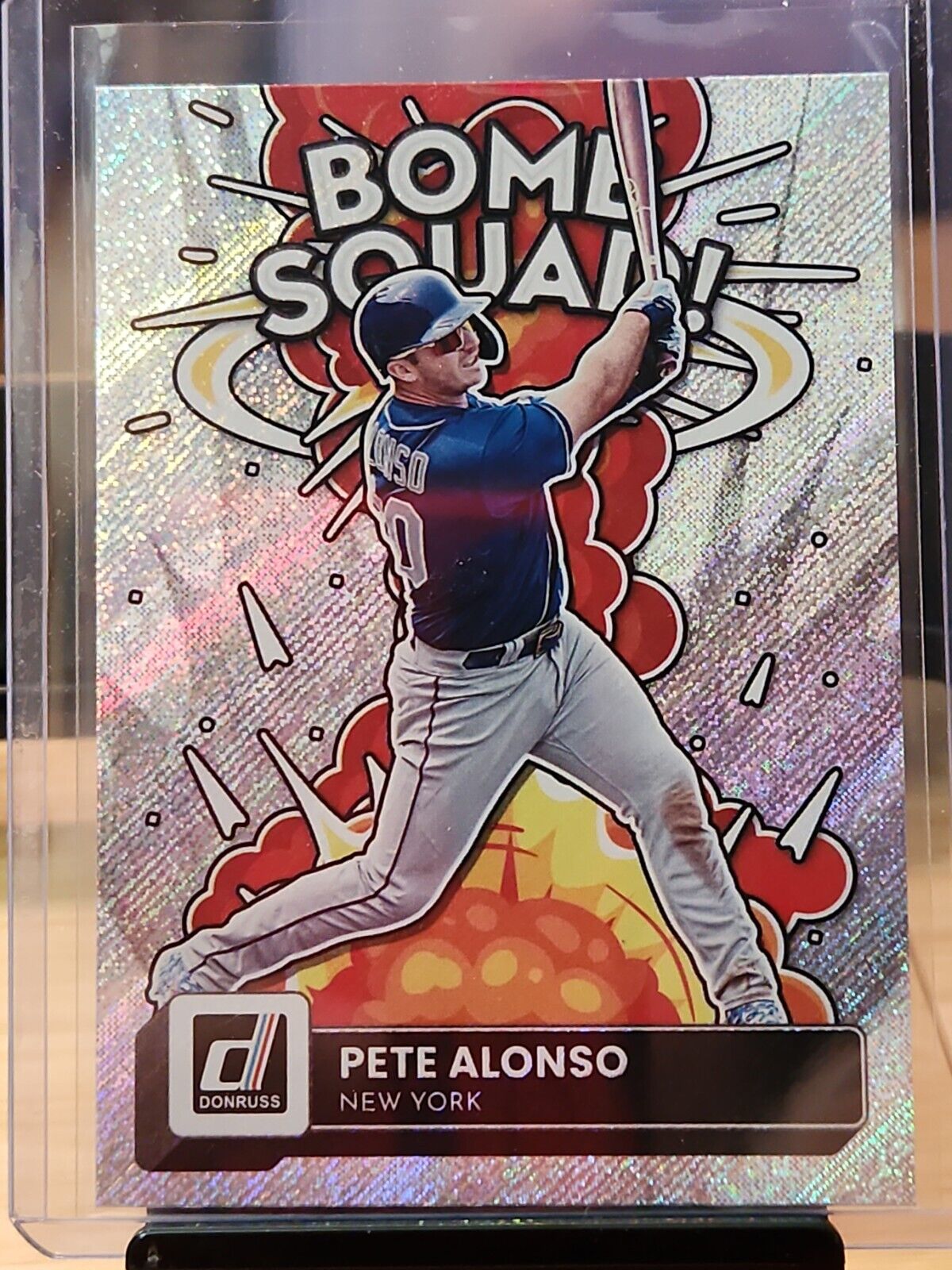 2022 Donruss Optic Baseball Pete Alonso Bomb Squad Insert #BS-7 Mets