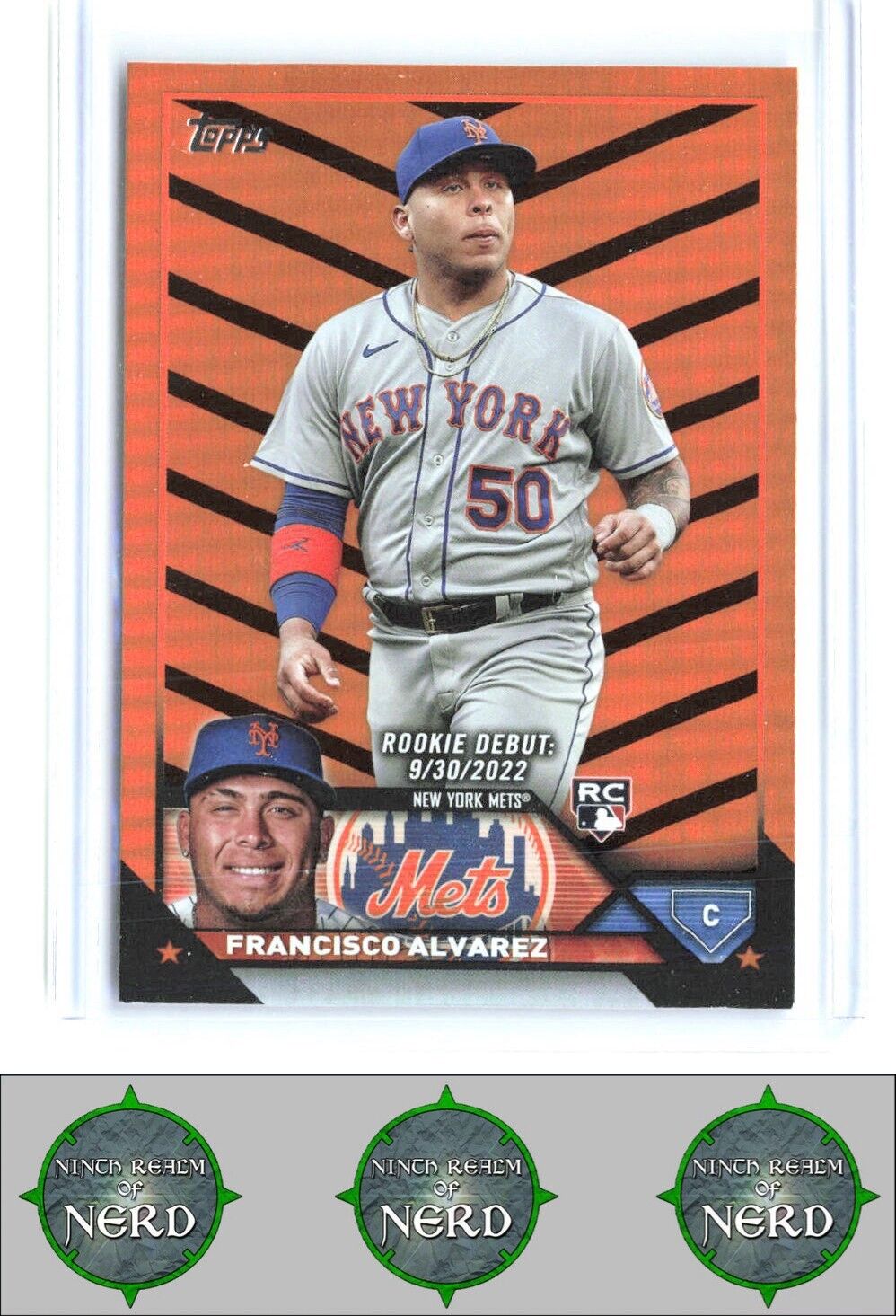 2023 Topps Update #US255 Francisco Alvarez Orange and Black Foil