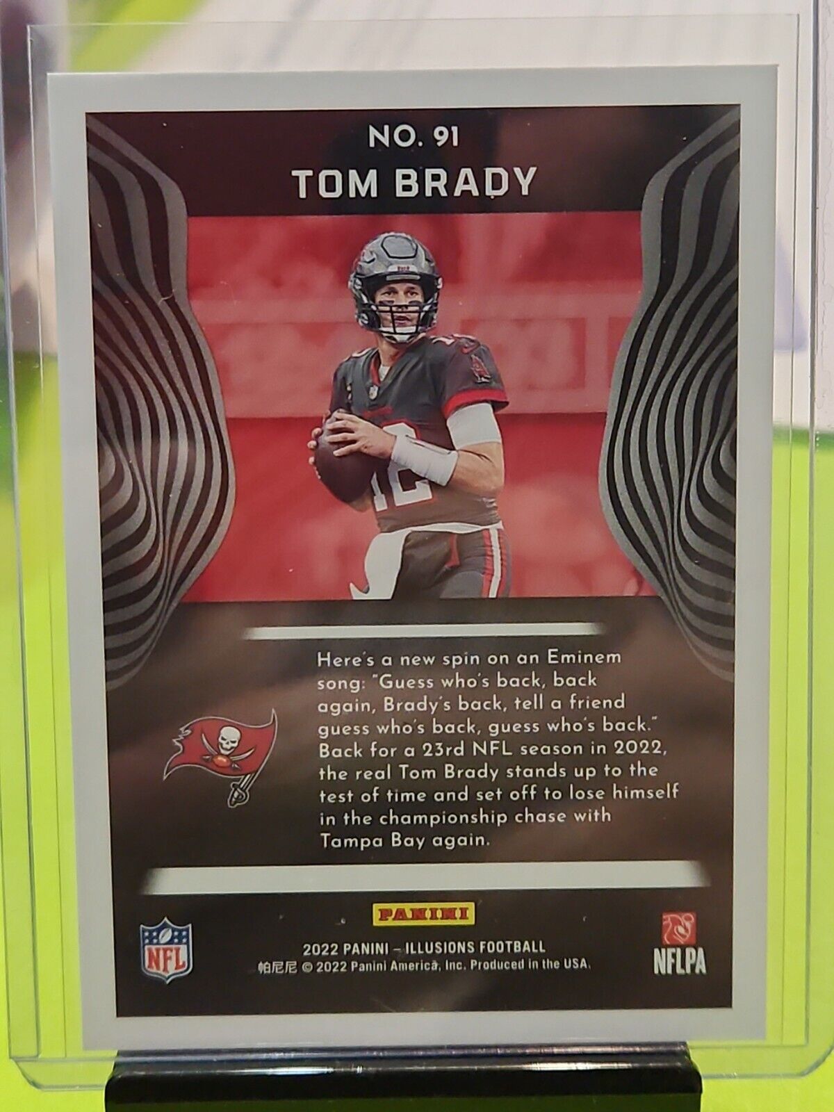 TOM BRADY 2022 Panini Illusions Football Base #91 Tampa Bay Buccaneers GOAT!!