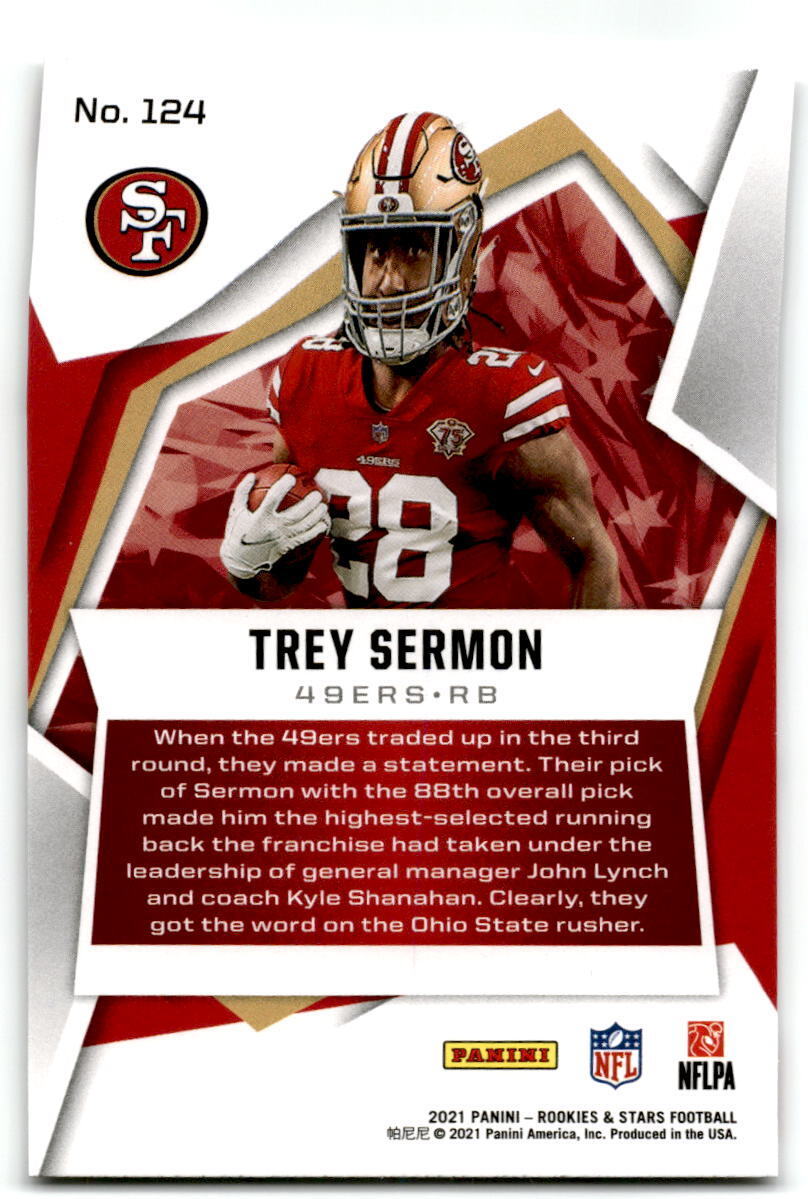 2021 Panini Rookies & Stars #124 Trey Sermon nm