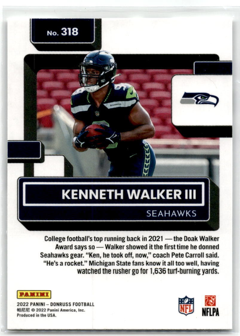 2022 Donruss #318 Kenneth Walker III NM