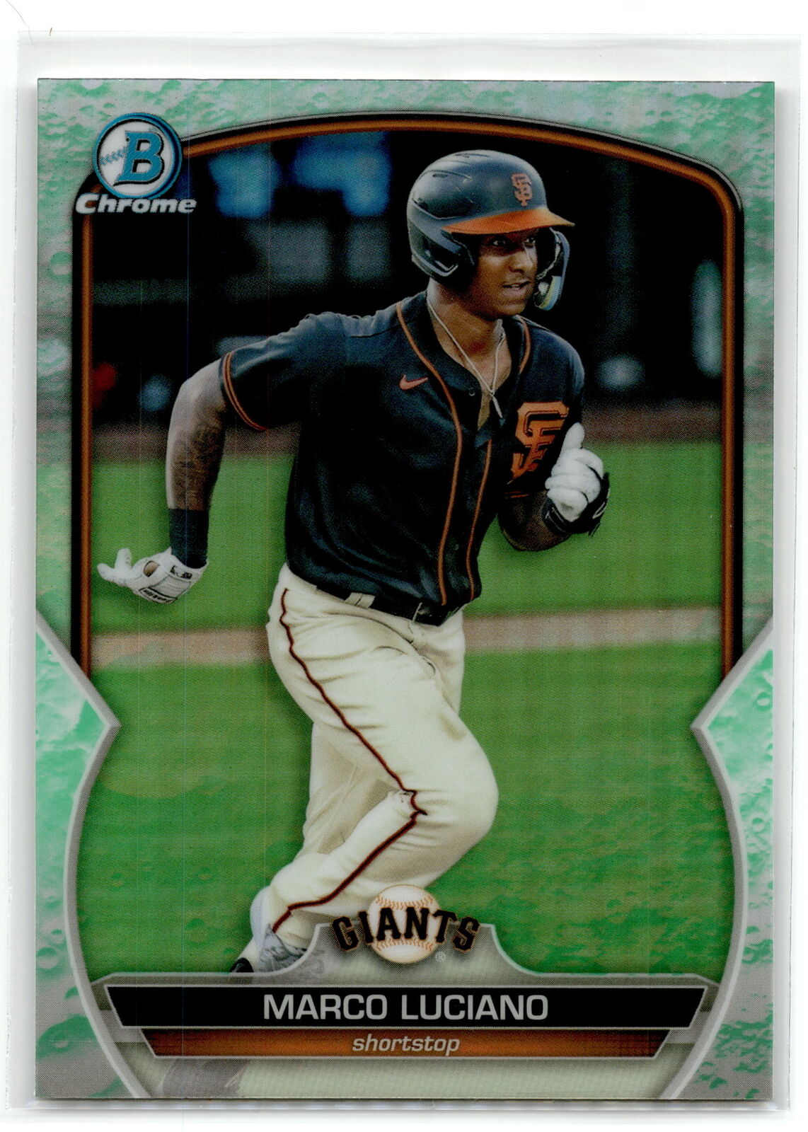 2023 Bowman #BCP-43 Marco Luciano Chrome Prospects Lunar Glow Refractor NM