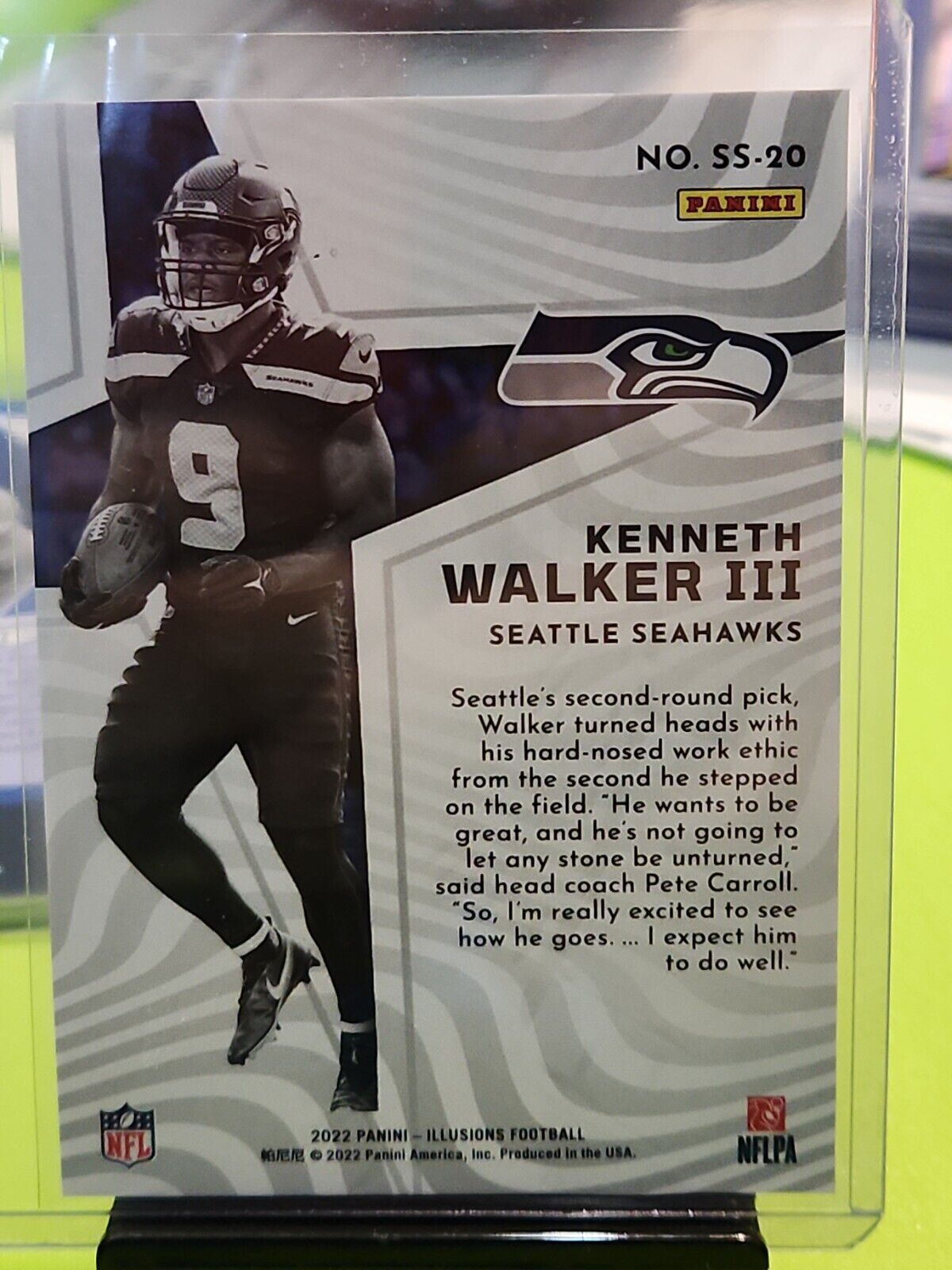 2022 Panini Illusions Kenneth Walker III lot with Great Expectations relic