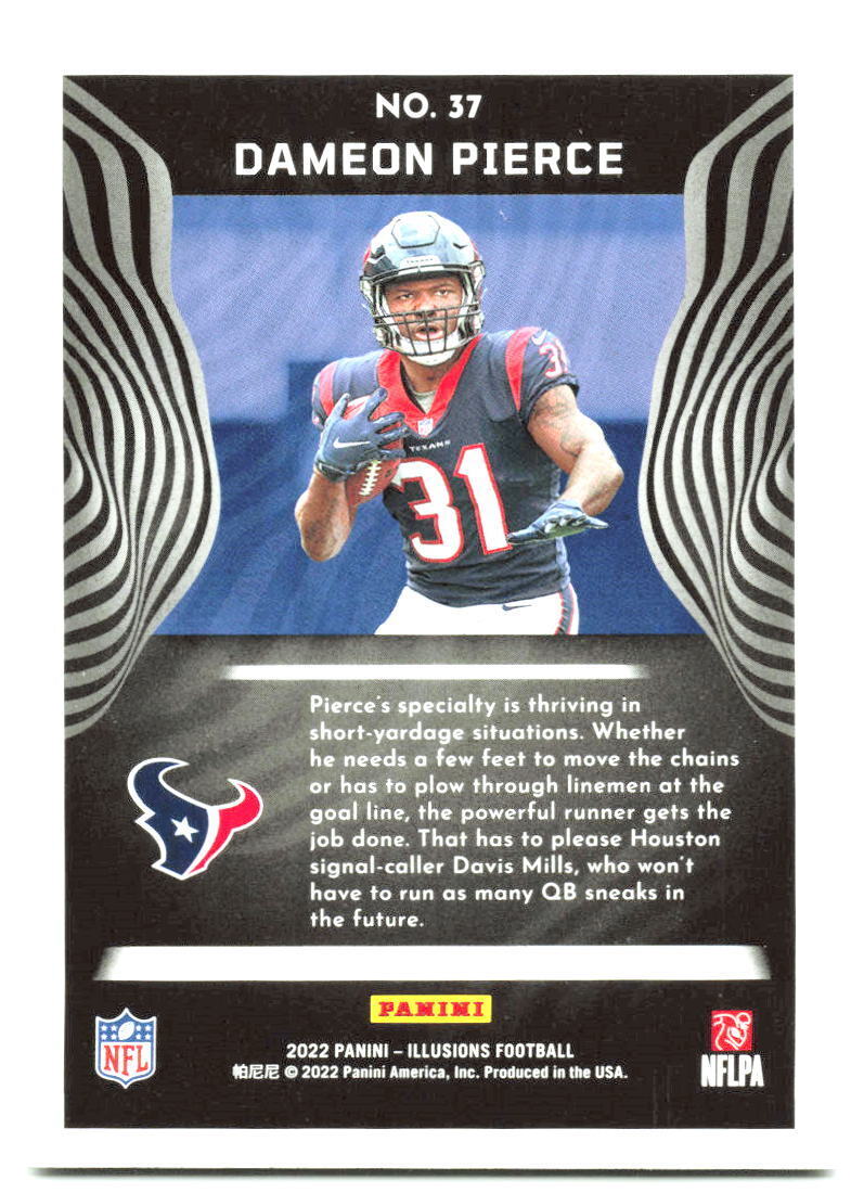 2022 Panini Illusions #37 Dameon Pierce Retail NM