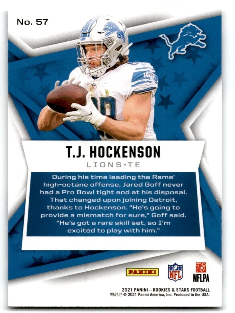 2021 Panini Rookies & Stars #57 T.J. Hockenson NM