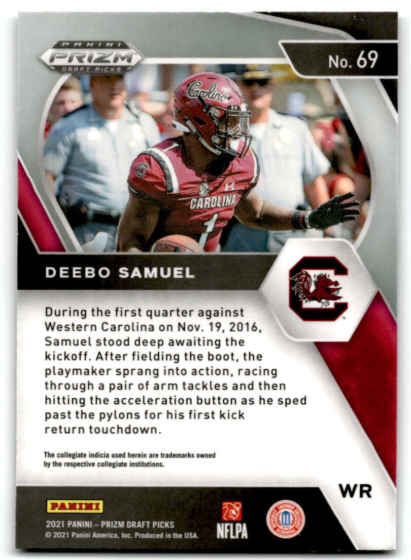 2021 Panini Prizm Draft Picks Collegiate #69 Deebo Samuel NM