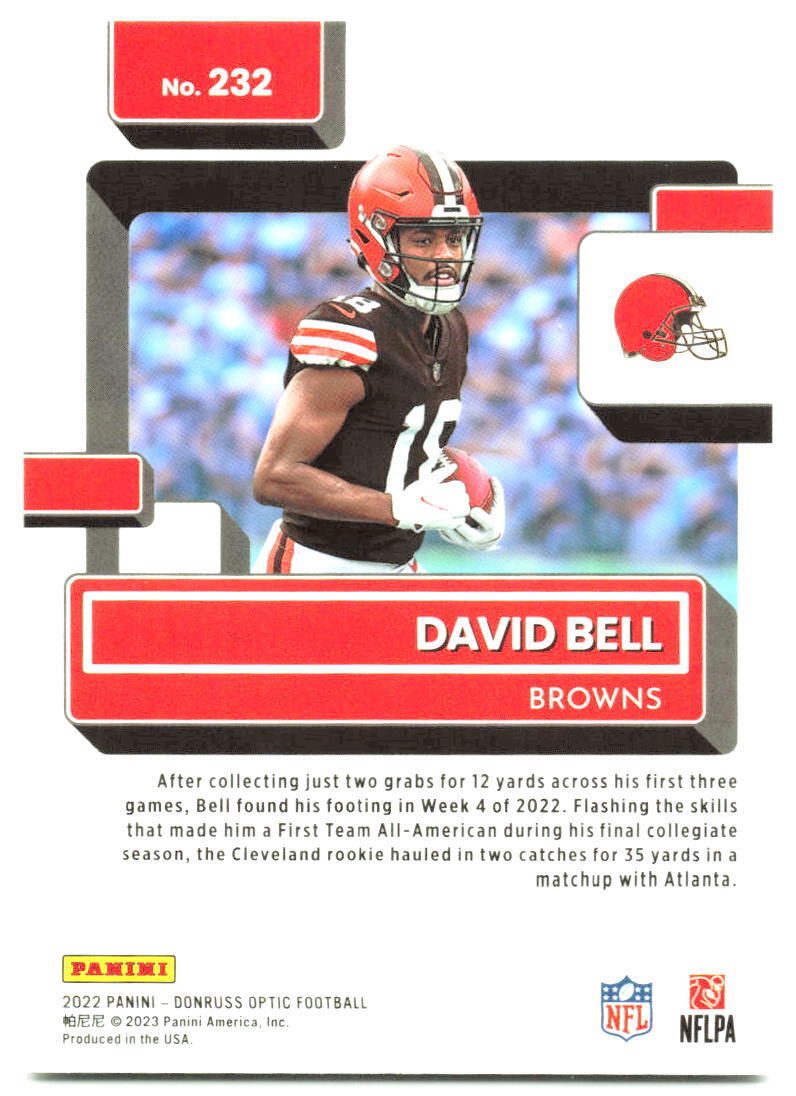 2022 Donruss Optic #232 David Bell NM