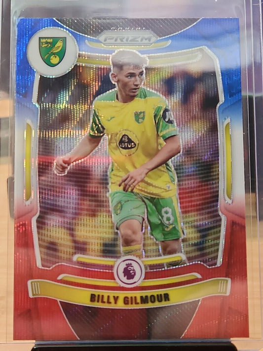 Billy Gilmour 2021-22 Panini Prizm #177 Red, White, and Blue Norwich City