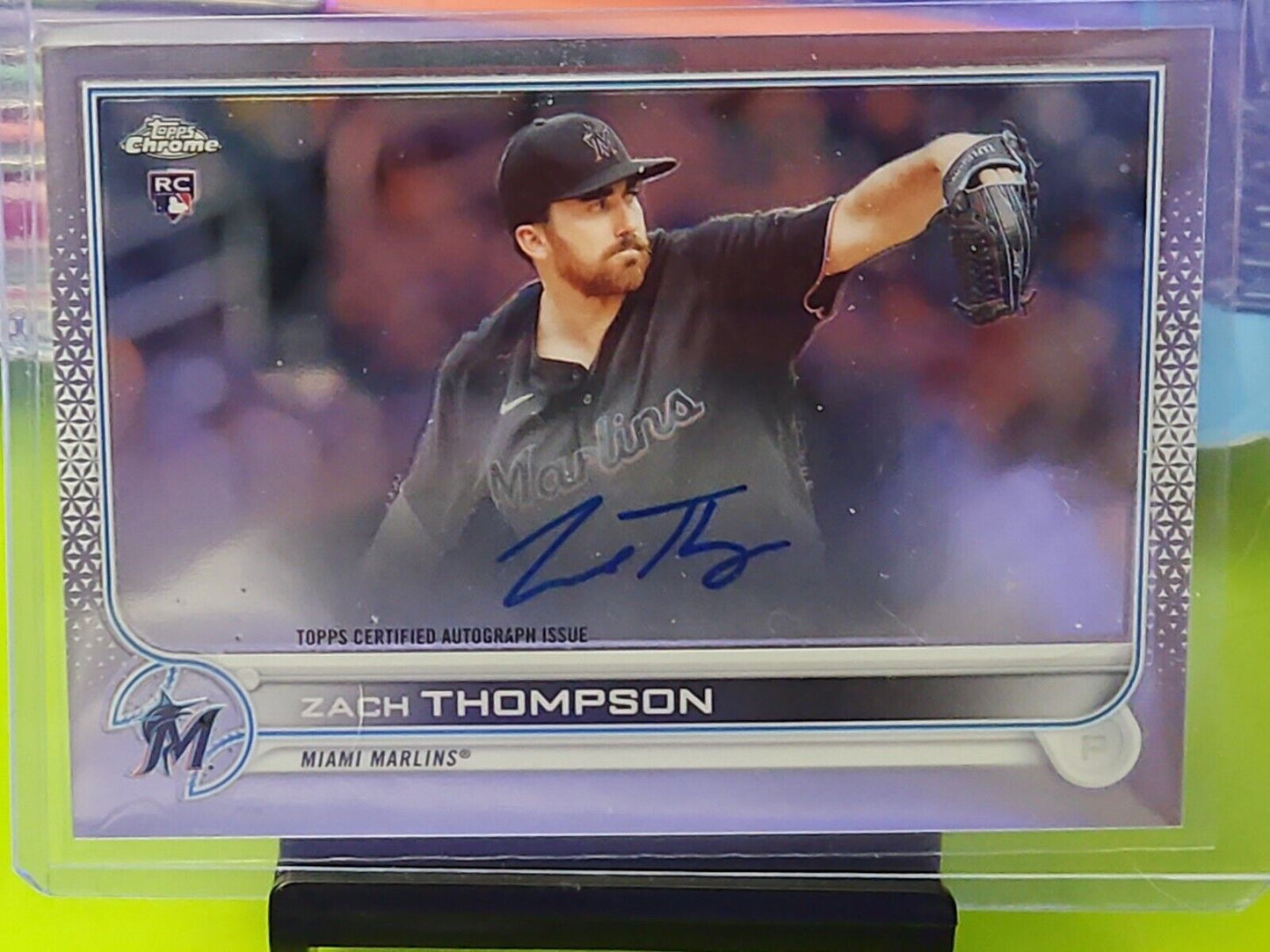 Zach Thompson 2022 Topps Chrome Rookie RC Auto 