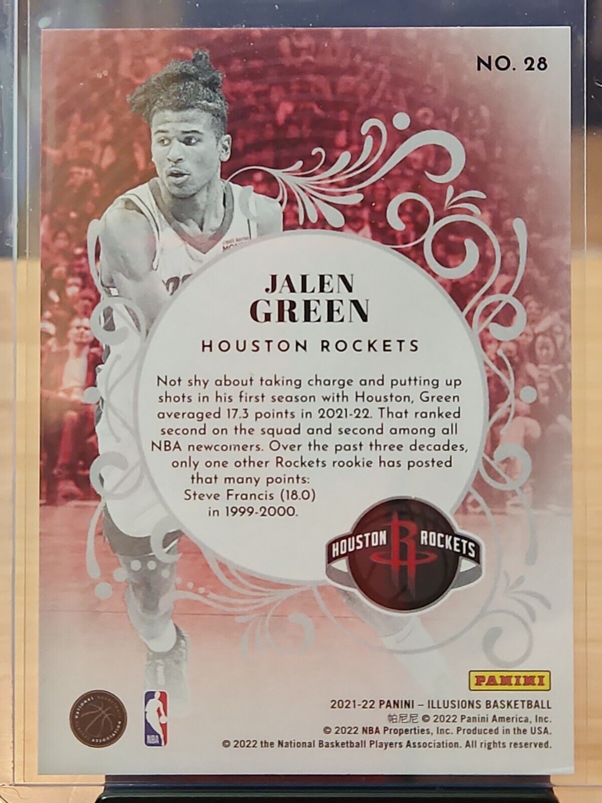 2021-22 Illusions Jalen Green King of Cards RC Rookie Insert #28 SP