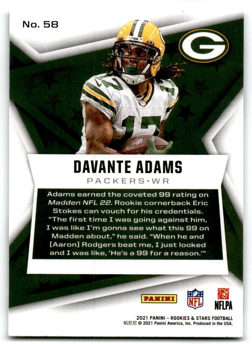 2021 Panini Rookies & Stars #58 Davante Adams NM