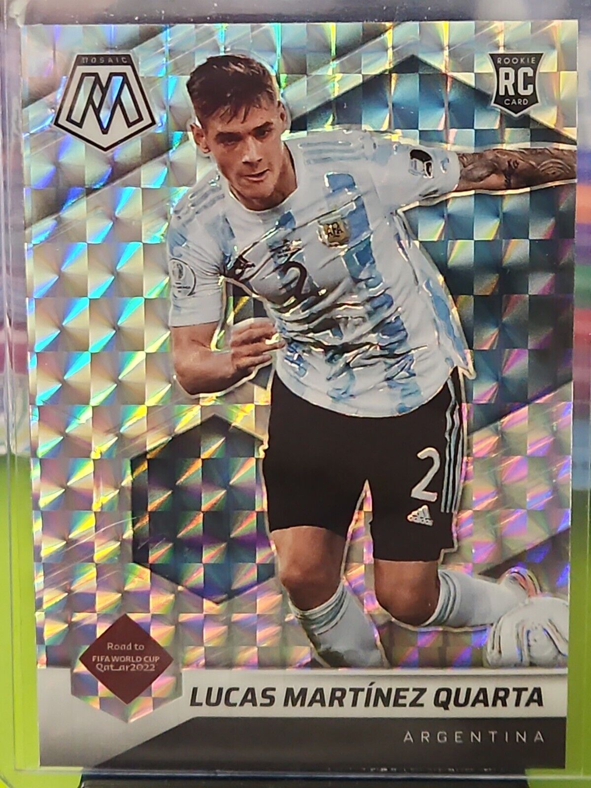 Lucas Martinez Quarta Mosaic Road To FIFA World Cup SILVER MOSAIC RC Rookie!