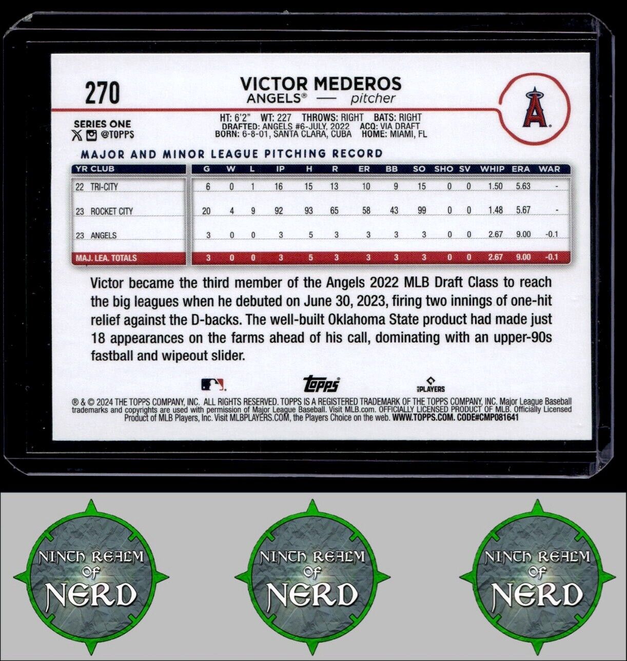 2024 Topps - Holiday (Series One) #270 Victor Mederos Holiday (Series One)