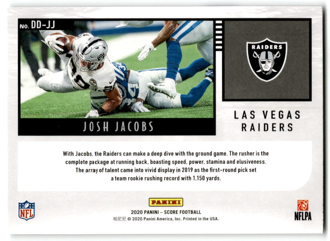 2020 Score #DD-JJ Josh Jacobs Deep Dive Red NM