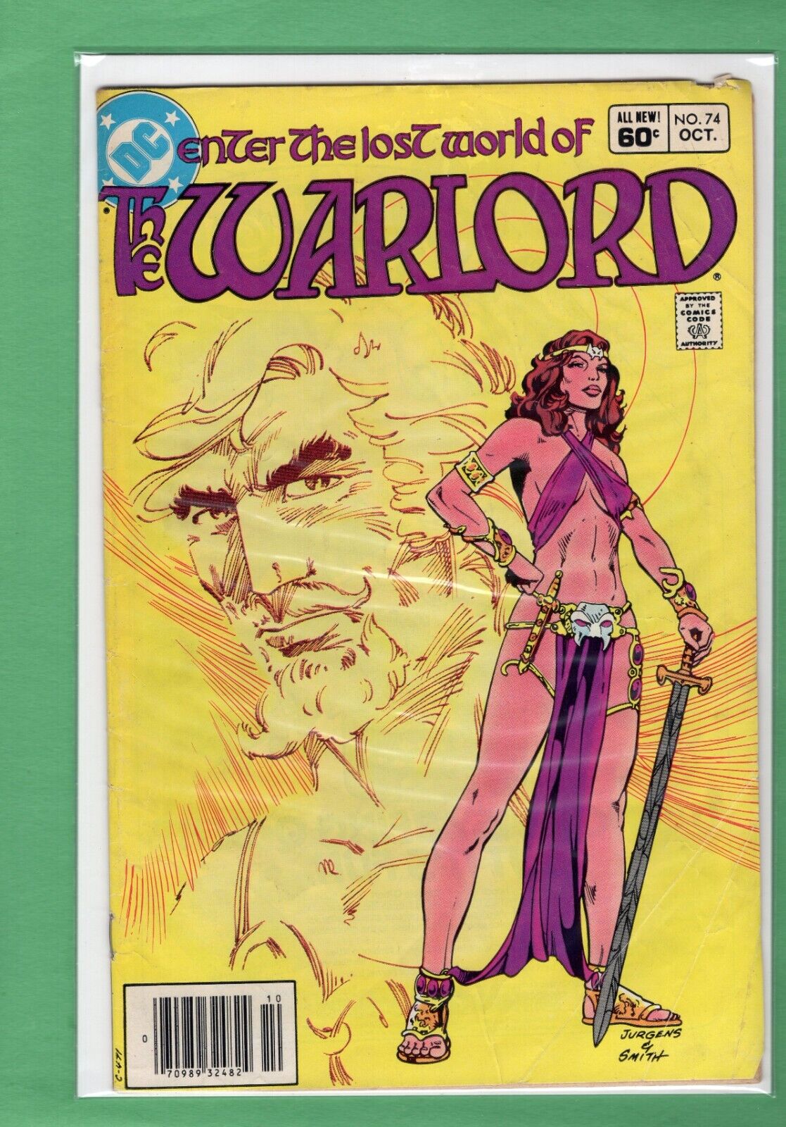 Enter The Lost World of The Warlord #74 Newsstand DC 1983