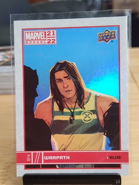 21-22 Upper Deck Marvel Annual Warpath Blue Parallel 