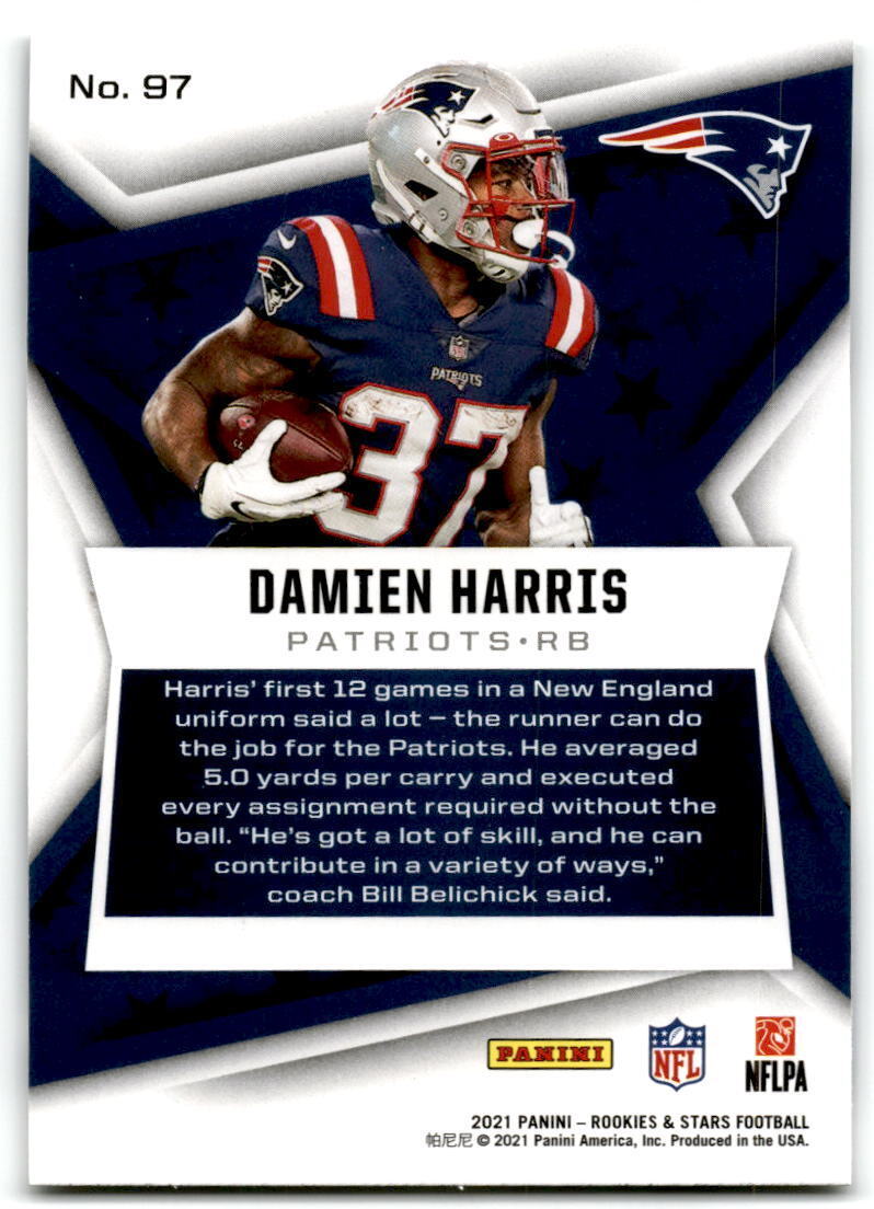 2021 Panini Rookies & Stars #97 Damien Harris nm