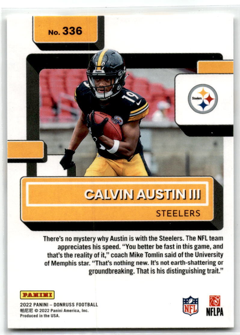 2022 Donruss #336 Calvin Austin III NM