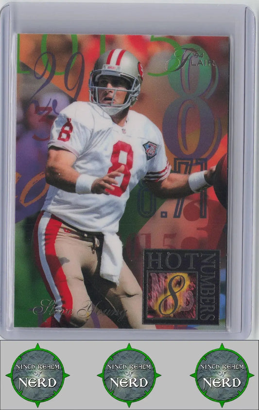 Steve Young 1994 Ultra Flair Hot Numbers #15 San Francisco 49ers - Ninth Realm of Nerd