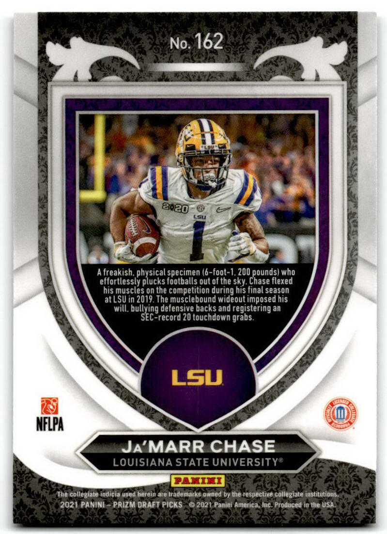 2021 Panini Prizm Draft Picks Collegiate #162 Ja'Marr Chase NM