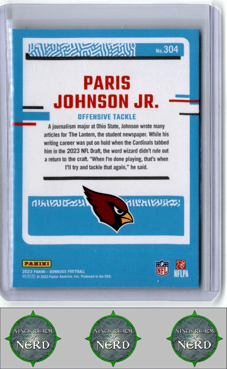 2023 Donruss #304 Paris Johnson Jr.