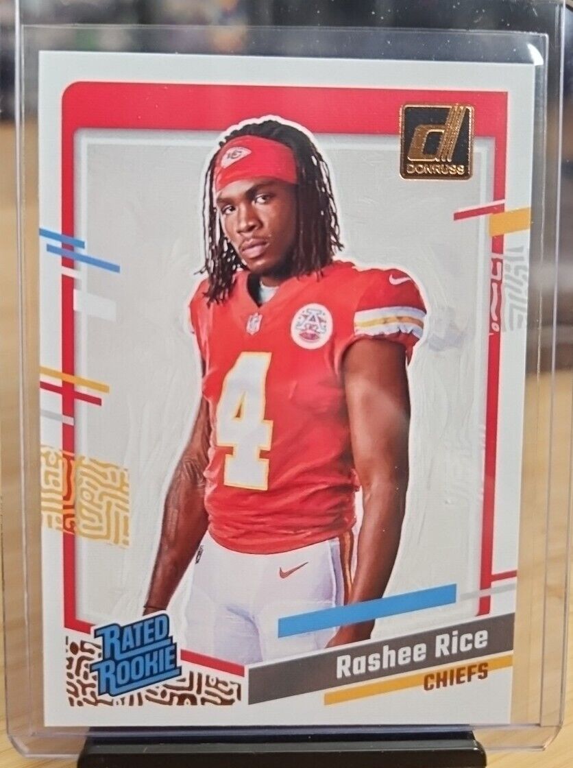 Rashee Rice 2023 Donruss Rated Rookie Canvas Portrait Kansas City Chiefs RC #17