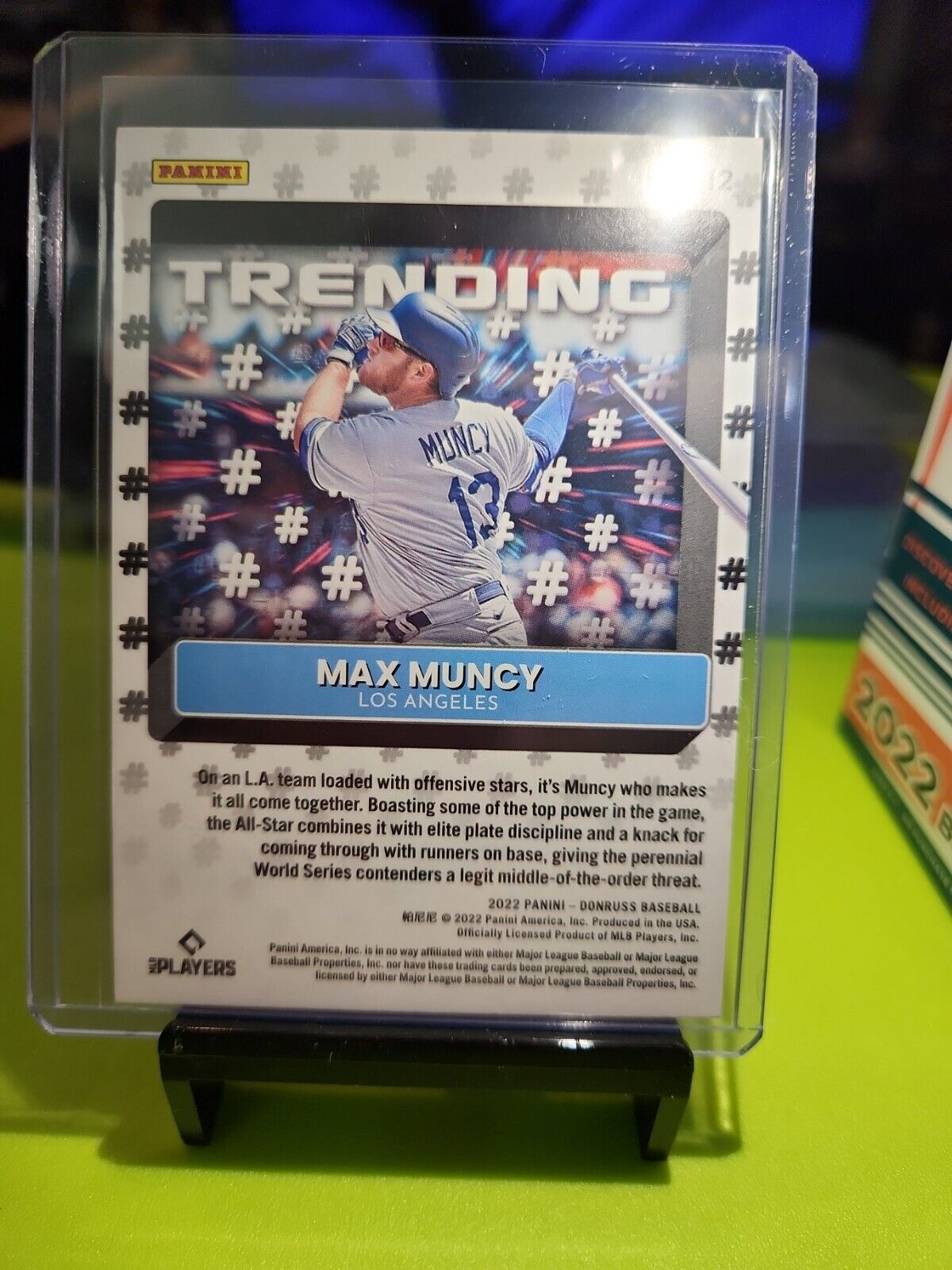 2022 Panini Donruss Baseball Max Muncy VECTOR SILVER Trending #T-12