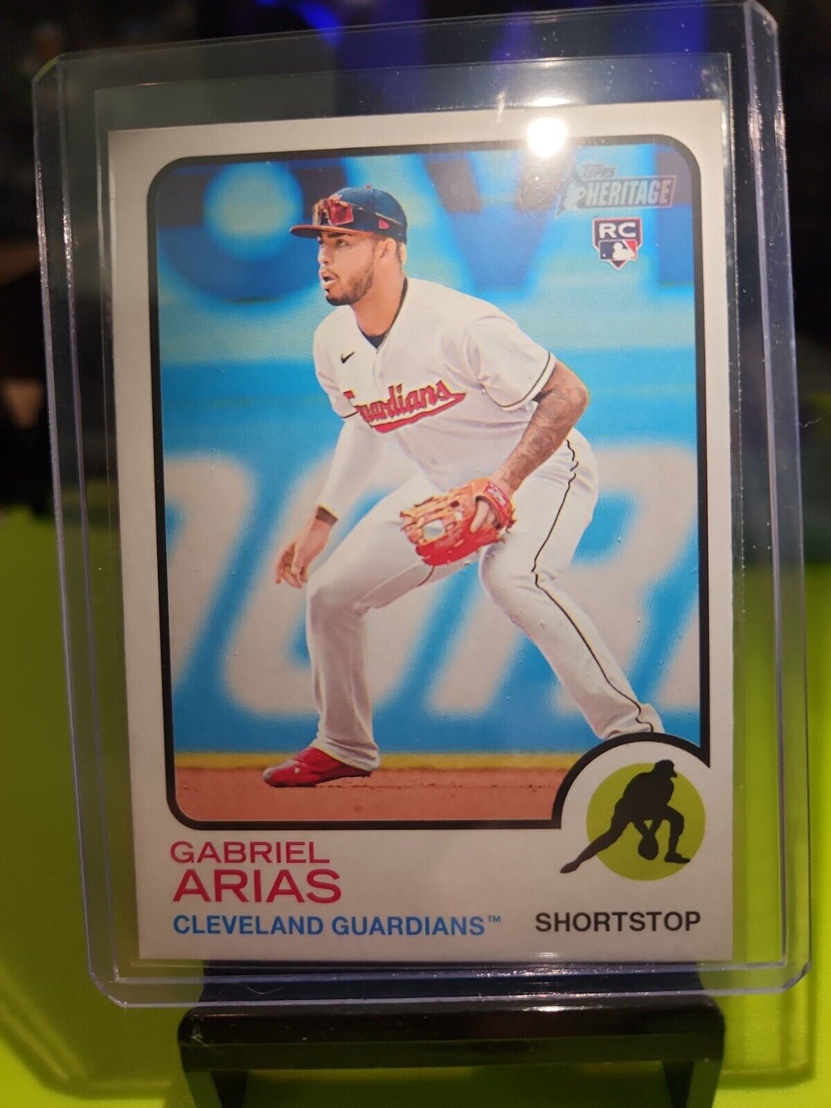 Gabriel Arias 2022 TOPPS HERITAGE HIGH NUMBER ROOKIE #645 GUARDIANS