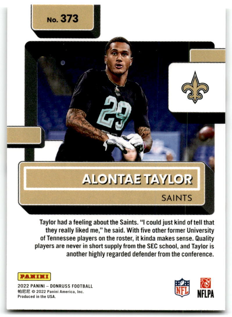 2022 Donruss #373 Alontae Taylor Red Press Proof NM