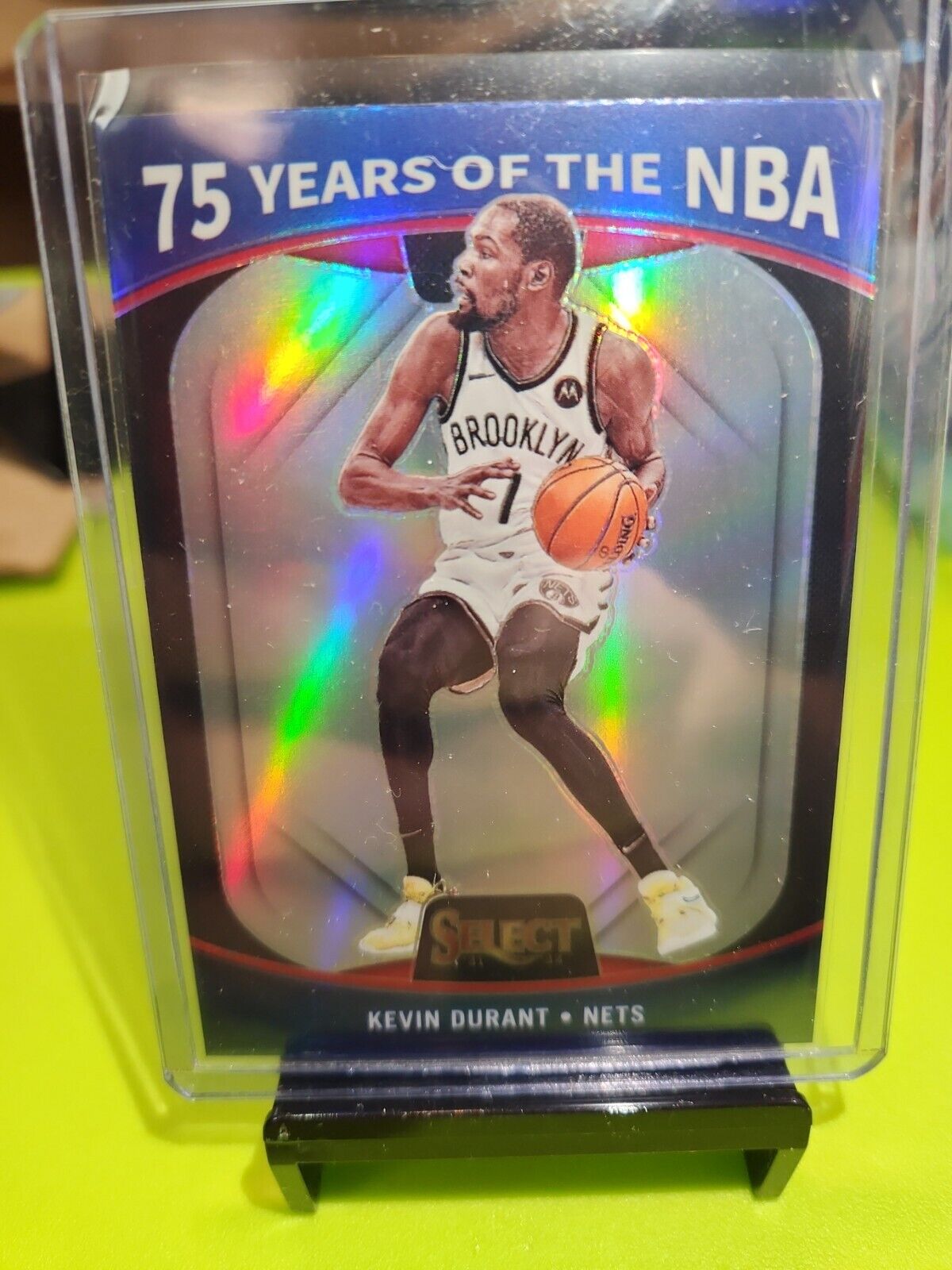 Kevin Durant 2021-22 Select 75 Years of the NBA Silver Prizm #52 Brooklyn Nets