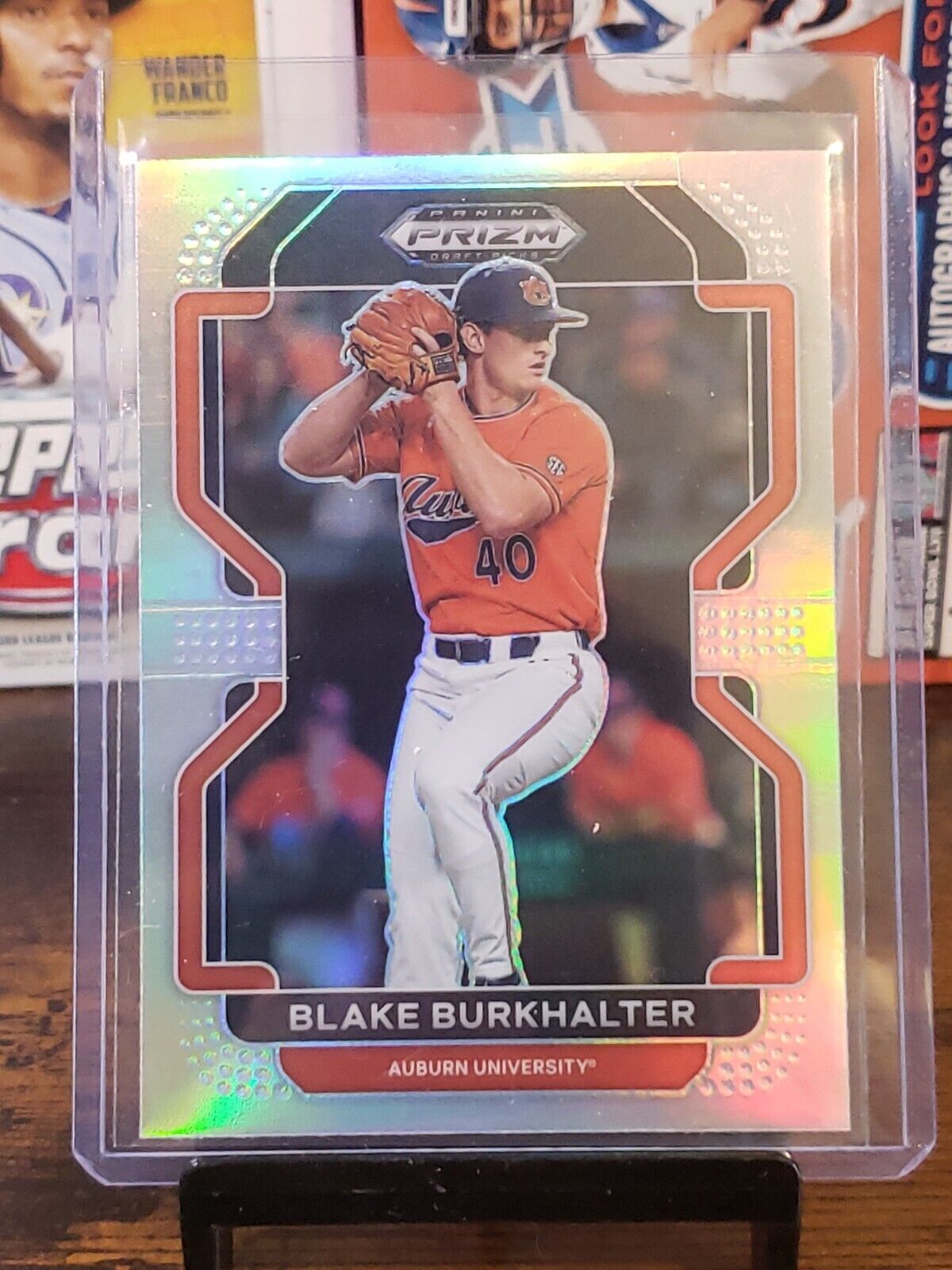 2022 Panini Prizm Draft Picks Prospect Rookie Silver #PDP76 Blake Burkhalter