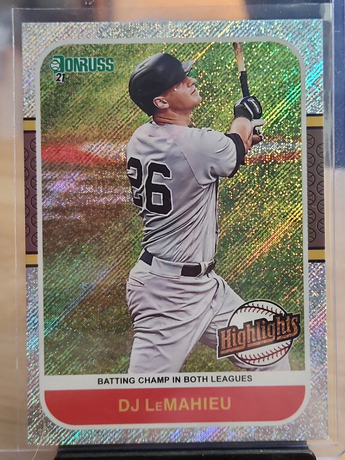 2021 Donruss Highlights Rapture #5 DJ LeMahieu