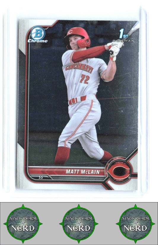 2022 Bowman Chrome #BCP-245 Matt McLain Prospects