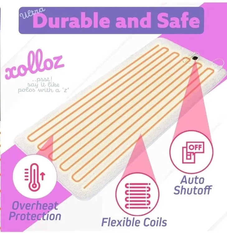 Massage Table Warmer Heating Pad – Heated with White 
