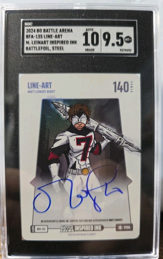 2024 Bo Jackson Battle Arena Line-Art Matt Leinart Inspired Ink Auto BFA-135